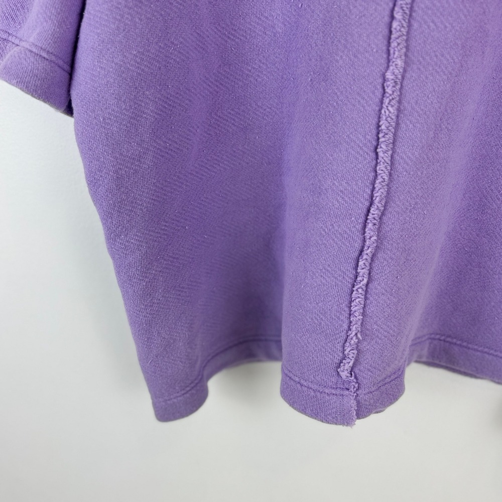 Free People FP Beach Lavender Terry Oversized Pullover Sweatshirt Beach Cover XS - Picture 13 of 16